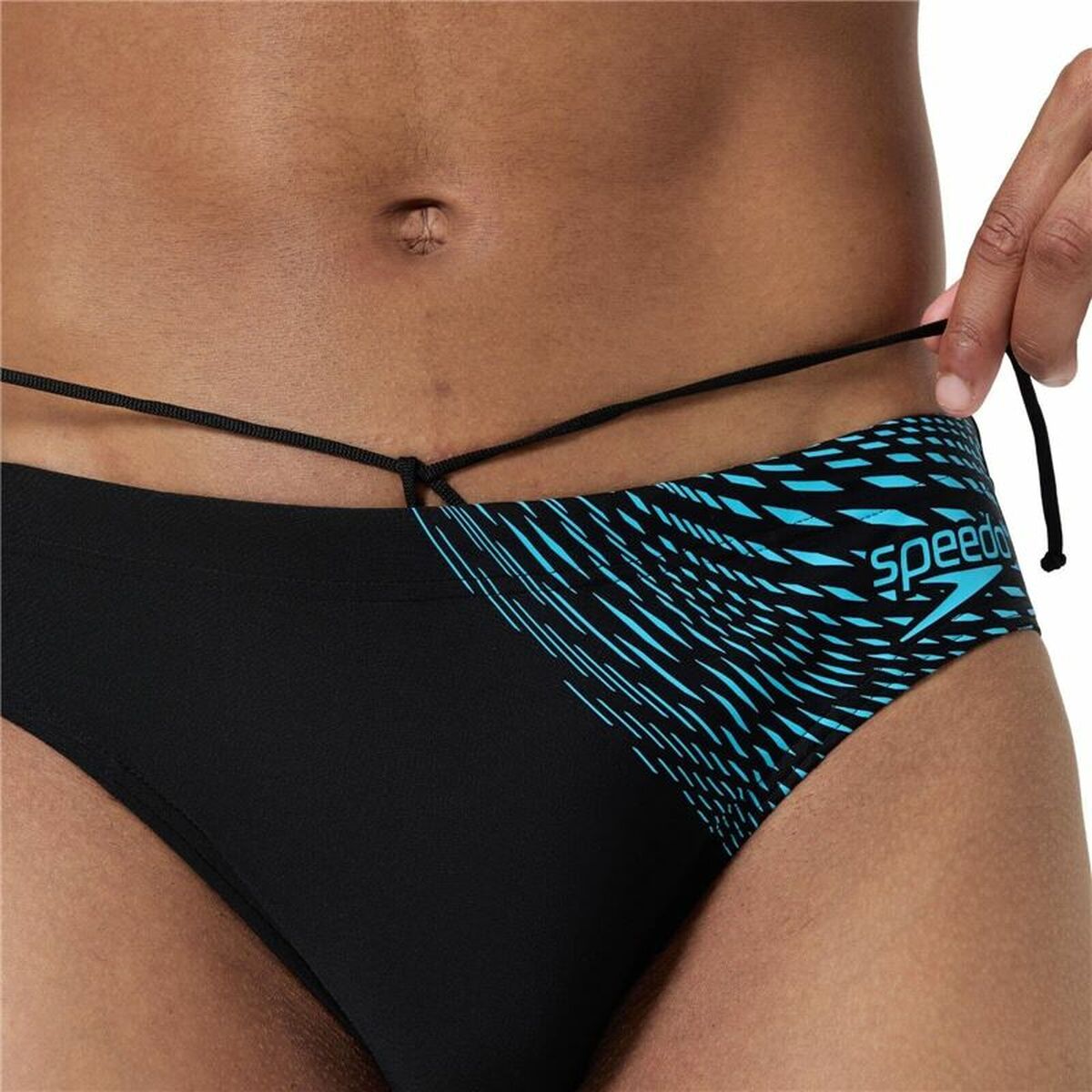 Badbyxor Herr Speedo Medley Logo Blå Svart finns hos Aktivcamping