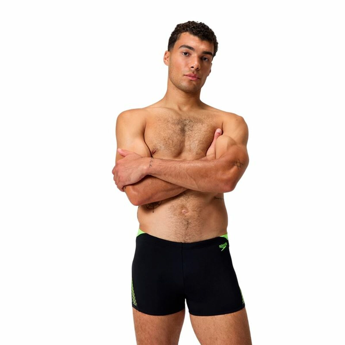 Badbyxor Herr Speedo boom Splice Aquashort Svart - finns hos Aktivcamping