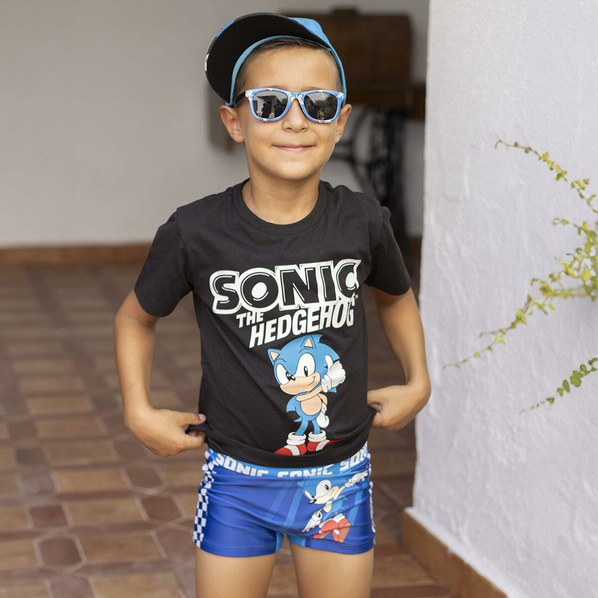 Badbyxor för Barn Sonic Mörkblå finns hos Aktivcamping