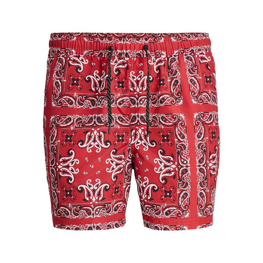 Baddräkt Barn Jack & Jones BANDANA 12227731 Röd finns hos Aktivcamping