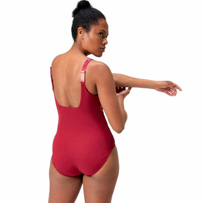 Baddräkt Dam Speedo Shaping Contour Röd finns hos Aktivcamping