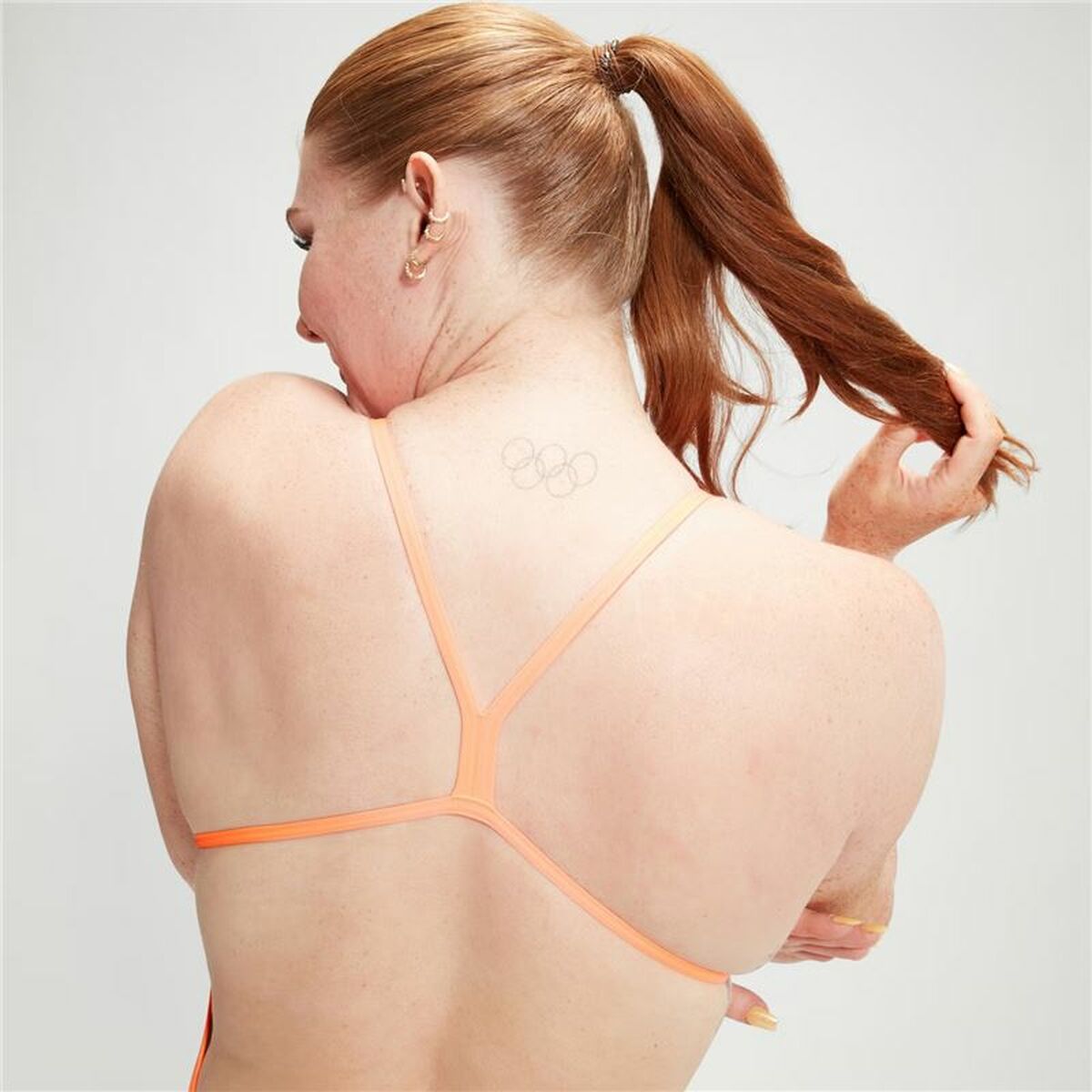 Baddräkt Dam Speedo Speedo Allover Digital V-Back Blå finns hos Aktivcamping