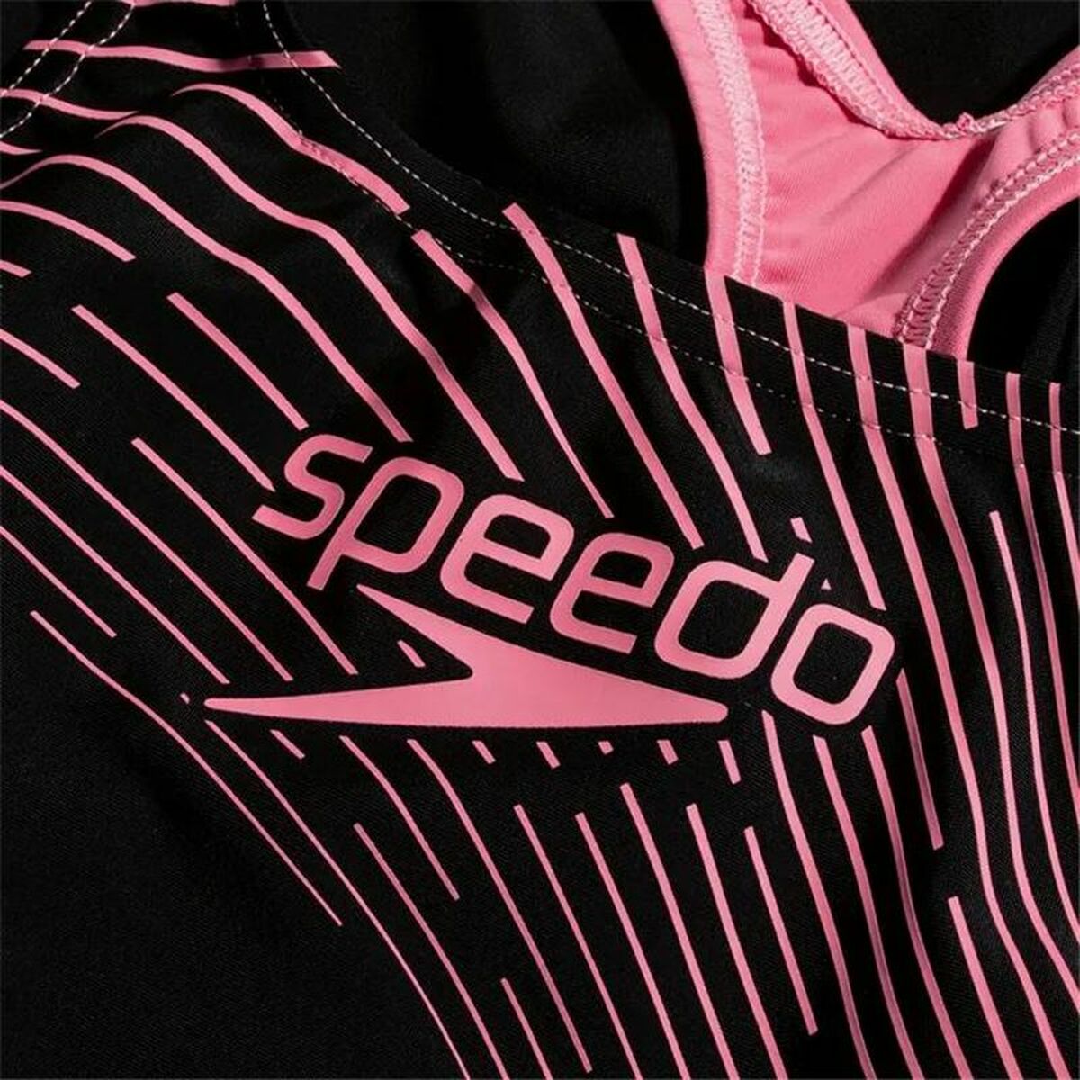 Baddräkt, Flickor Speedo Medalist Svart - finns hos Aktivcamping