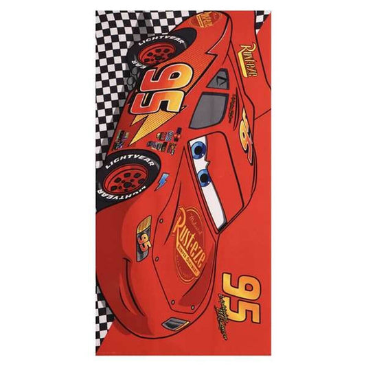Badhandduk Cars Röd 70 x 140 cm finns hos Aktivcamping