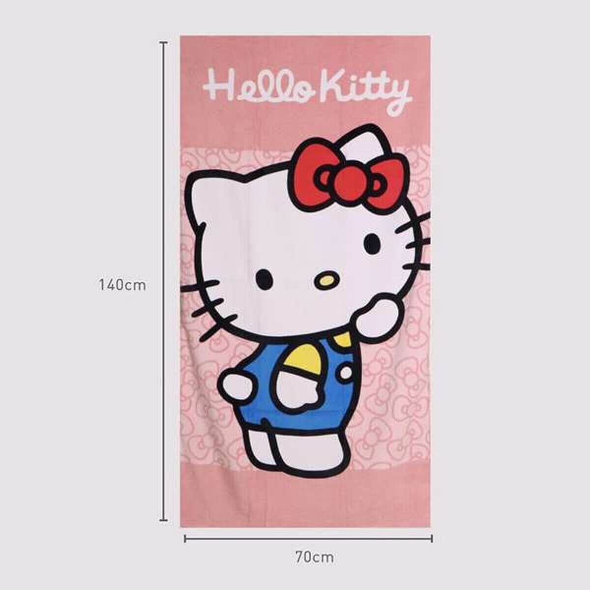Badhandduk Hello Kitty Rosa 70 x 140 cm finns hos Aktivcamping