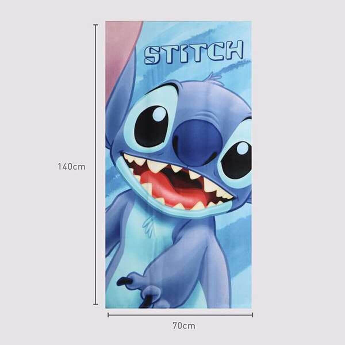 Badhandduk Stitch Blå 70 x 140 cm finns hos Aktivcamping