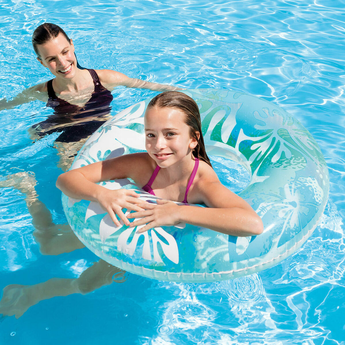 Badring Donut Intex 59251 Ø 91 cm Multicolour finns hos Aktivcamping