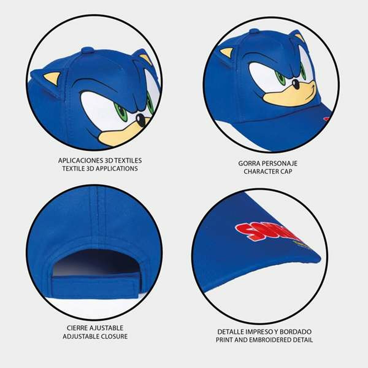 Barnkeps med öron Sonic finns hos Aktivcamping