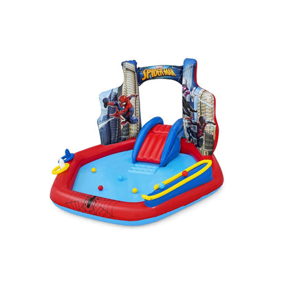 Barnpool Bestway Spiderman 211 x 206 x 127 cm Lekplats finns hos Aktivcamping