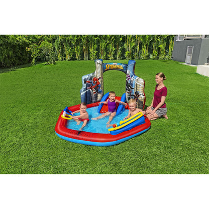 Barnpool Bestway Spiderman 211 x 206 x 127 cm Lekplats finns hos Aktivcamping