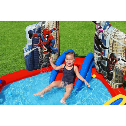 Barnpool Bestway Spiderman 211 x 206 x 127 cm Lekplats finns hos Aktivcamping