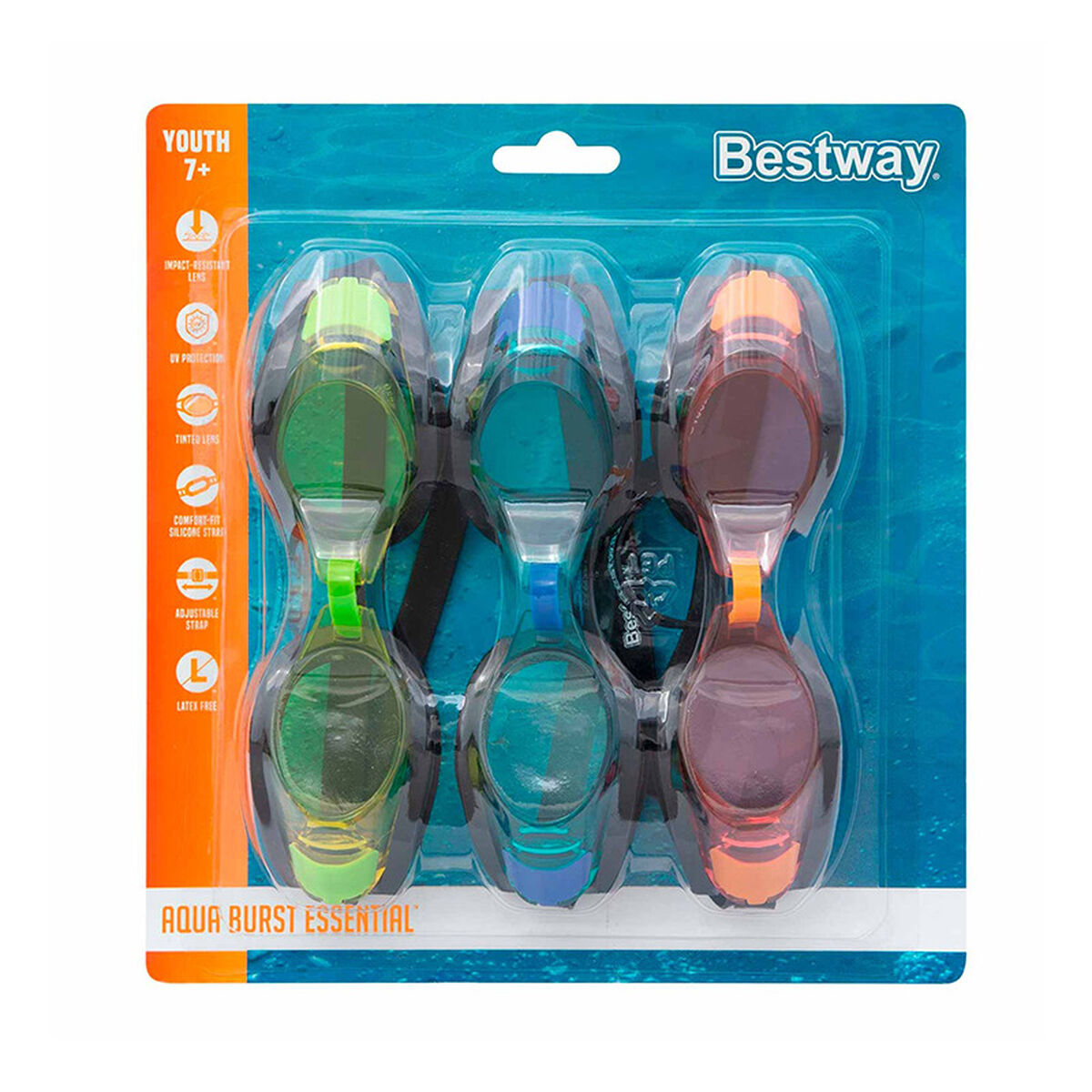 Bestway Barn Simglasögon Silikonrem Blandade Färger +3 År Strand och Pool 21080 finns hos Aktivcamping