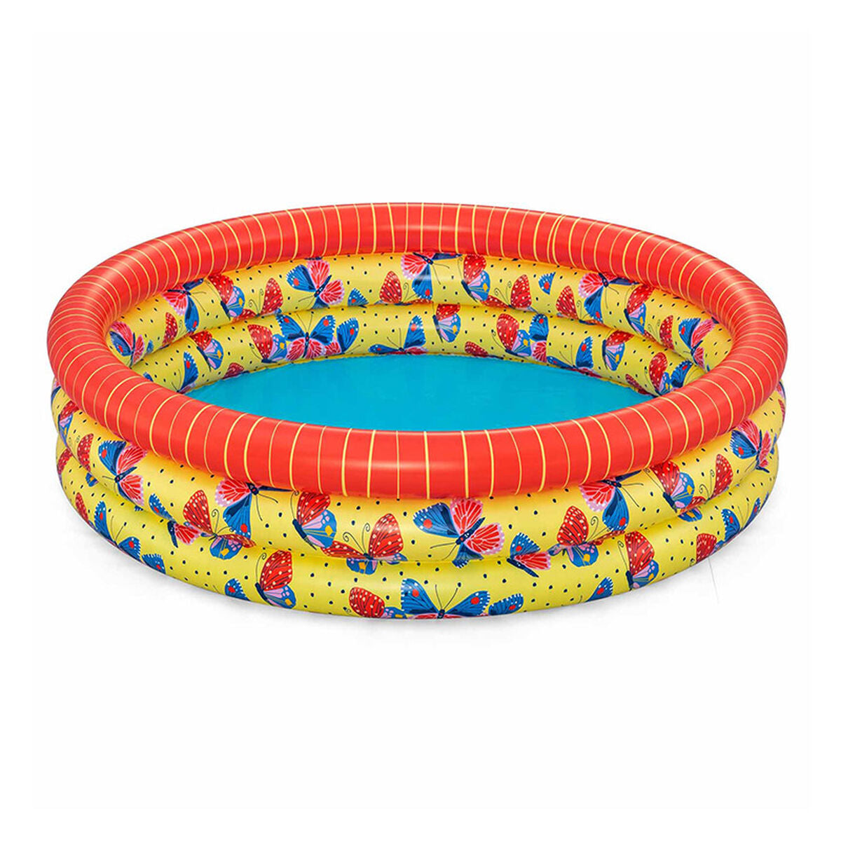 Bestway Barns Uppblåsbar Pool 3 Ringar Fjärilar 168x38 cm +2 år Trädgård 51202 - finns hos Aktivcamping
