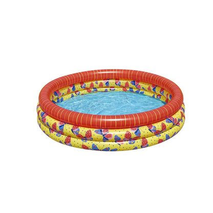 Bestway Barns Uppblåsbar Pool 3 Ringar Fjärilar 168x38 cm +2 år Trädgård 51202 - finns hos Aktivcamping