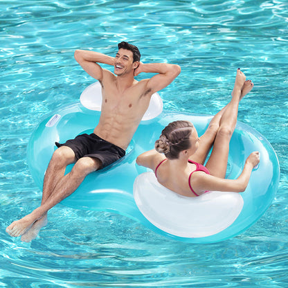 Bestway Dubbel Uppblåsbar Hjul med Kudde 188x117 cm Strand och Pool 43009 - finns hos Aktivcamping