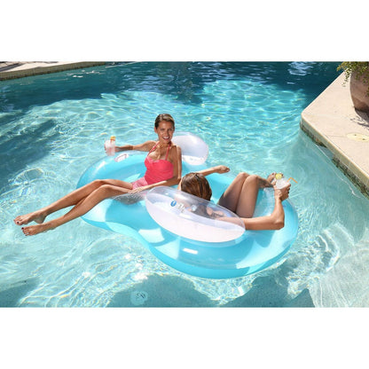 Bestway Dubbel Uppblåsbar Hjul med Kudde 188x117 cm Strand och Pool 43009 - finns hos Aktivcamping