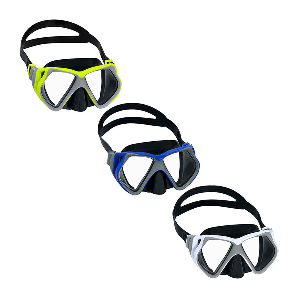Bestway Dykmask för Barn Anatomisk Rem Blandade Färger +3 år Strand och Pool 22064 - finns hos Aktivcamping