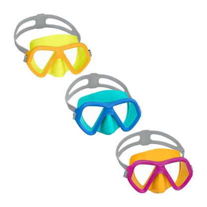 Bestway Dykmask för Juniorer med Anatomiskt Band, Blandade Färger +7 år Strand och Pool 22040 finns hos Aktivcamping
