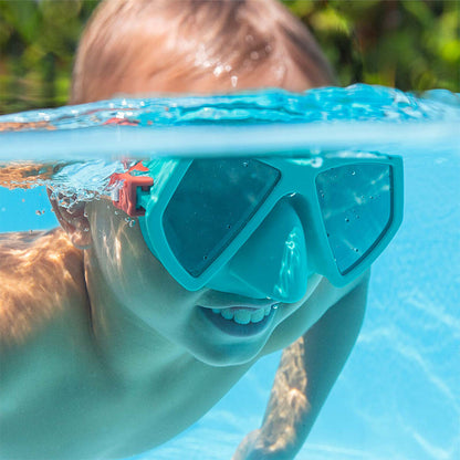 Bestway Dykmask för vuxna med anatomisk rem, blandade färger, +14 år, strand och pool 22056 finns hos Aktivcamping