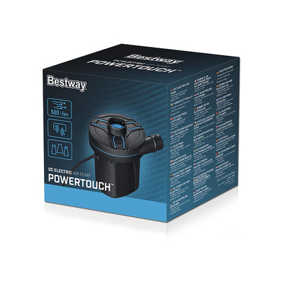 Bestway Elektrisk Pump Bilcigarettändare 11,3x10,1x12,2 cm 680 CM liter/minut Uppblåsbar och Camping 62257 - finns hos Aktivcamping