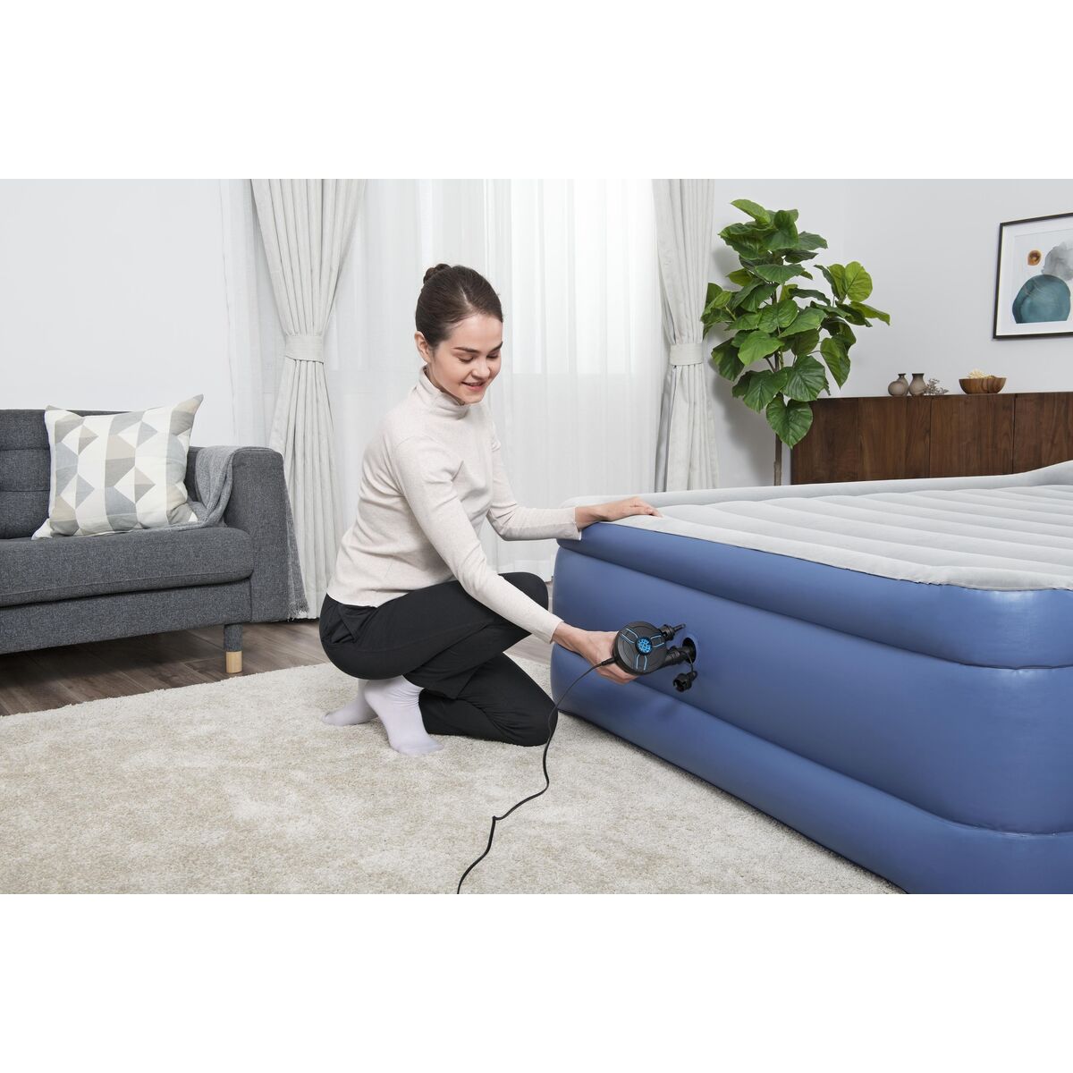 Bestway Elektrisk luftpump 490 L/min finns hos Aktivcamping