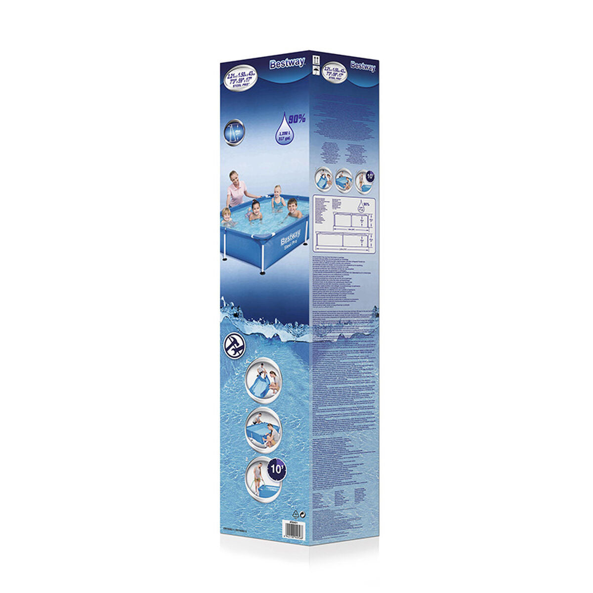 Bestway Fast Pool 221x150x43 cm Trädgård 56401 - finns hos Aktivcamping