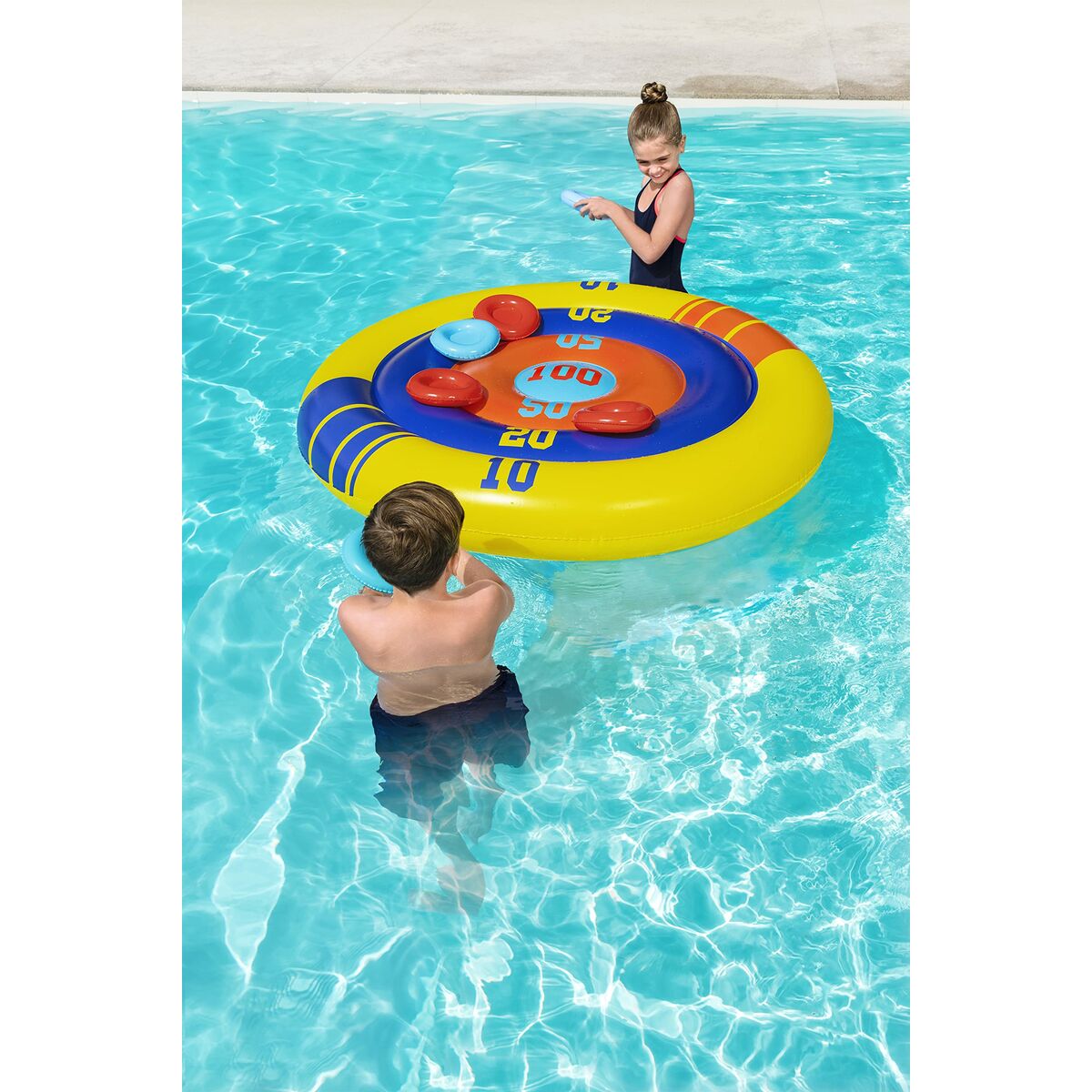 Bestway Flytande Kasta Uppblåsbar Skiva Spel D140 cm +3 År Pool 52566 finns hos Aktivcamping