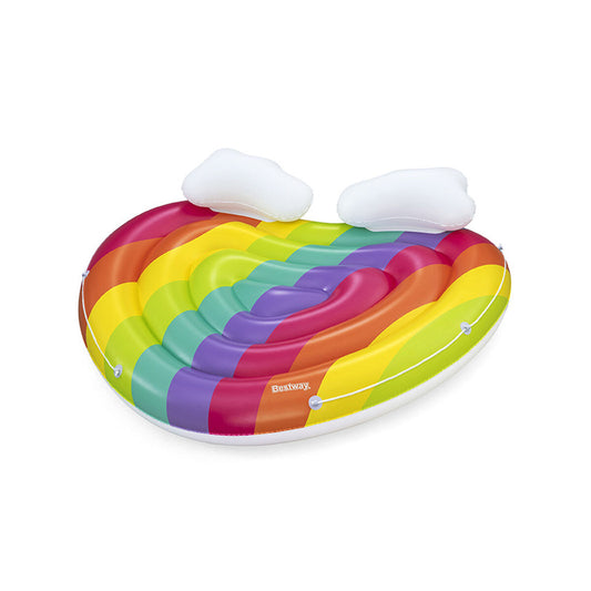 Bestway Flytande Ö Regnbåge Uppblåsbar 175x163 cm Strand och Pool 43722 finns hos Aktivcamping