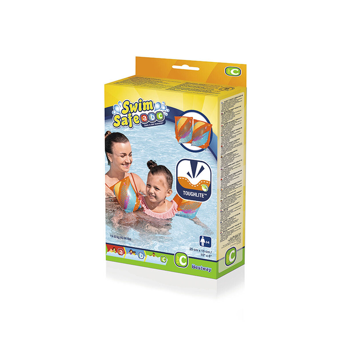 Bestway Flytande Ärmringar Mjukt Tyg Säkerhet Baby Blandade Färger UPF 50+ 38x16,5 cm +3 till 6 År Strand och Pool 32183 - finns hos Aktivcamping
