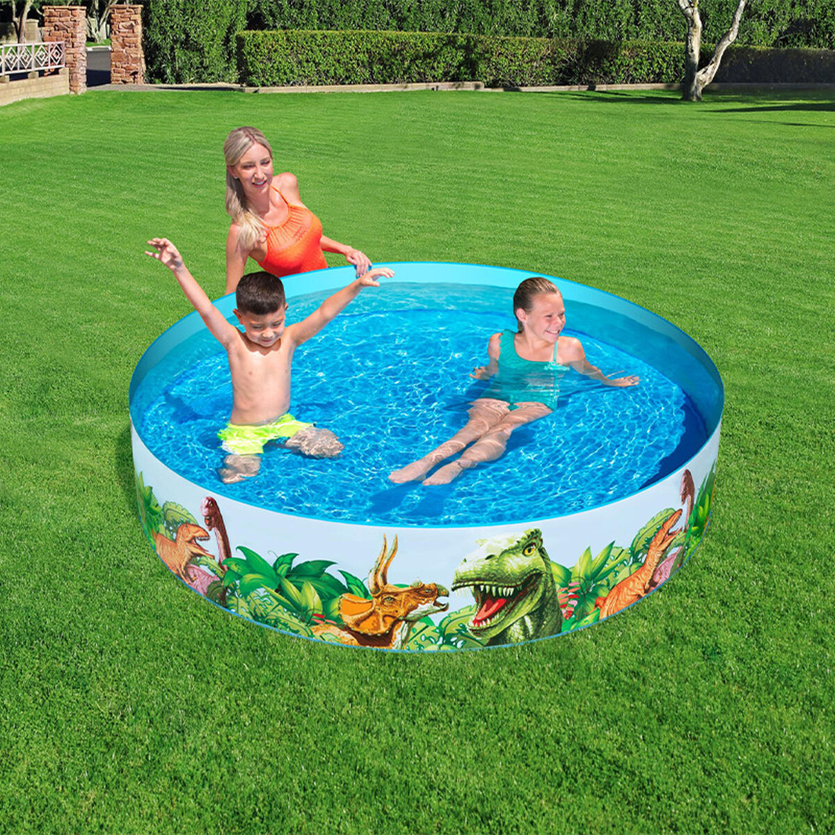 Bestway Hård Barnpool PVC Dinosaurier 183x38 cm +2 År Trädgård 55022 finns hos Aktivcamping