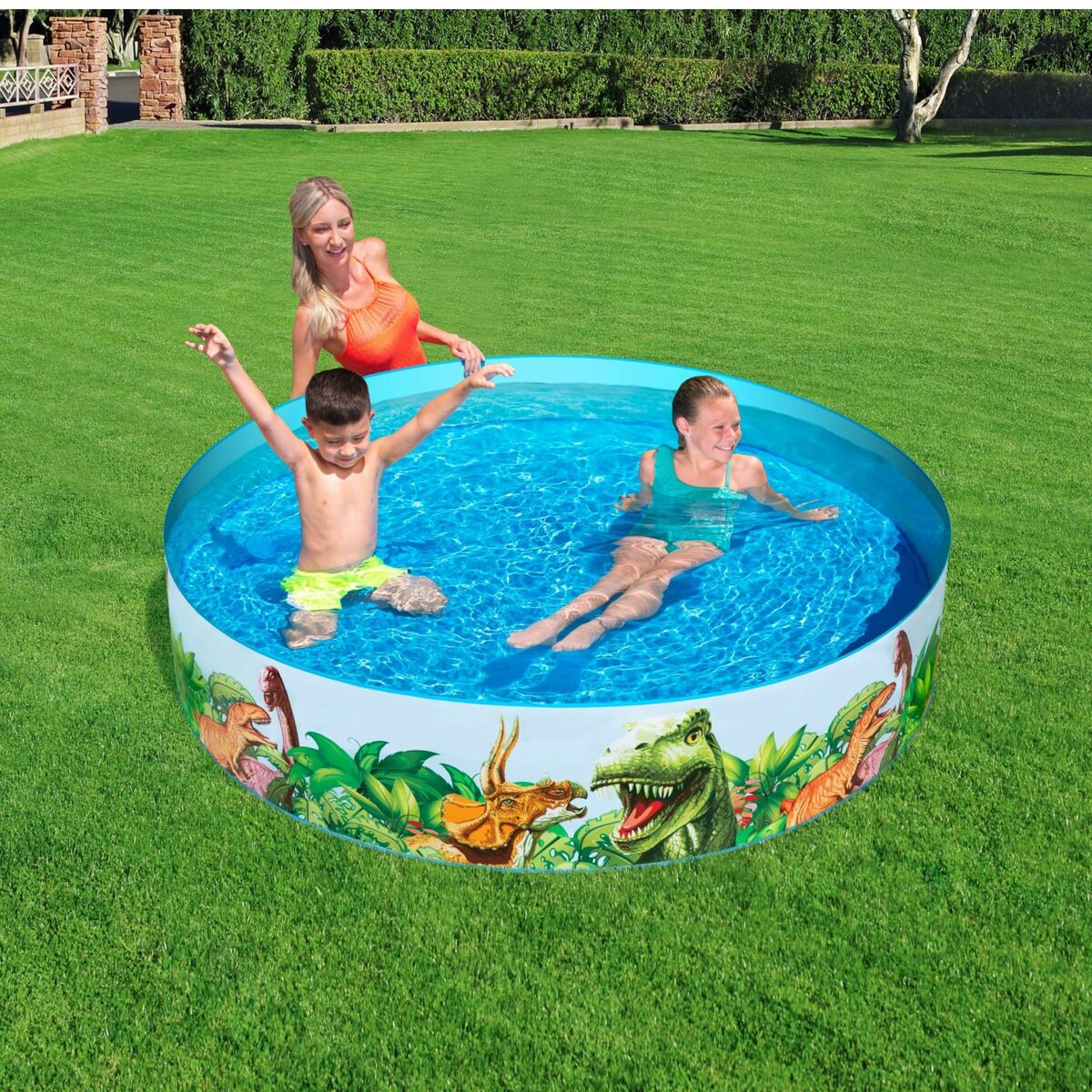 Bestway Hård Barnpool PVC Dinosaurier 183x38 cm +2 År Trädgård 55022 finns hos Aktivcamping