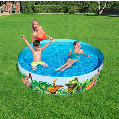 Bestway Hård Barnpool PVC Dinosaurier 183x38 cm +2 År Trädgård 55022 finns hos Aktivcamping