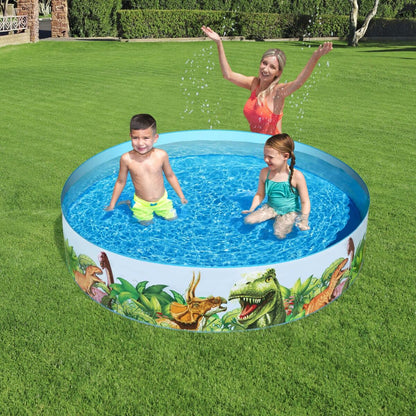 Bestway Hård Barnpool PVC Dinosaurier 183x38 cm +2 År Trädgård 55022 finns hos Aktivcamping