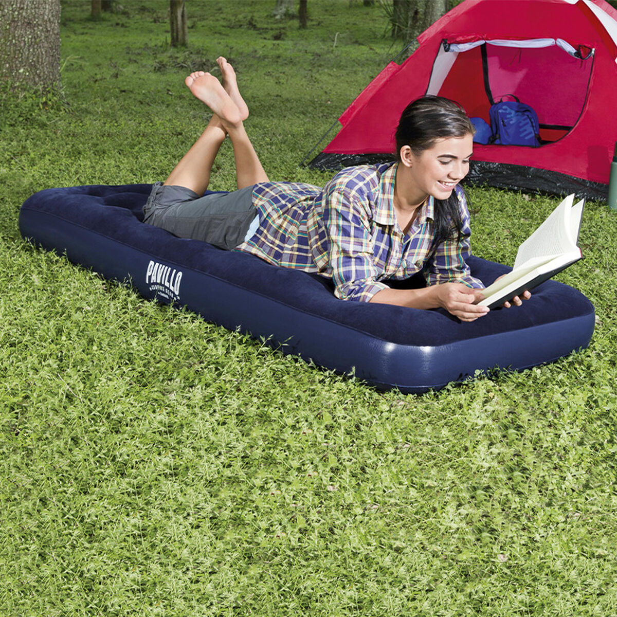 Bestway Individuell Madrass 185x76x22 cm Uppblåsbar och Camping 67000 - finns hos Aktivcamping