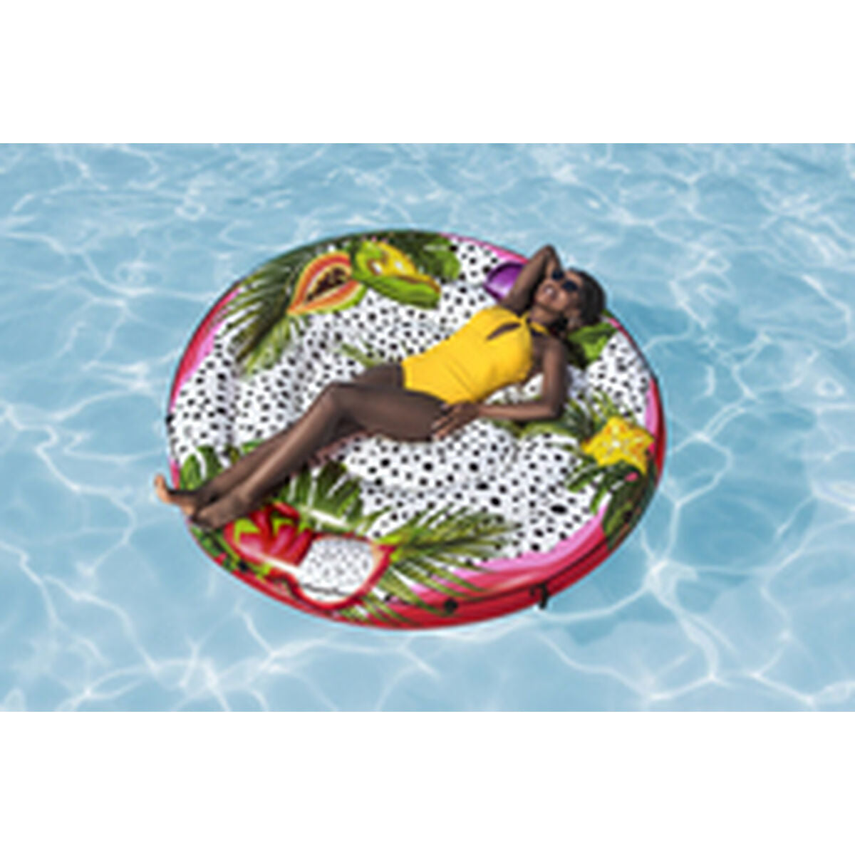 Bestway Inflatable Float Island med Rep Passion Frukt D188cm Strand och Pool 43720 finns hos Aktivcamping