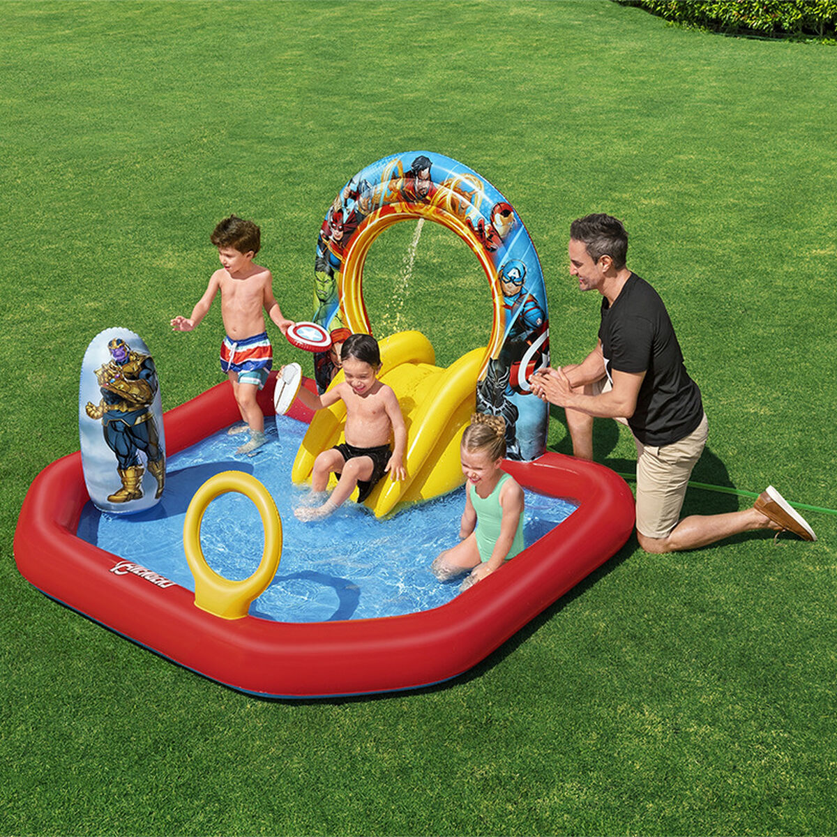 Bestway Inflatable Pool Leksakspark Avengers 211x198x125 cm +2 År Trädgård 98800 finns hos Aktivcamping