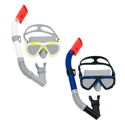 Bestway Junior Mask och Tube Set Anatomisk Rem Blandad Färg +7 År Strand och Pool 24035 finns hos Aktivcamping