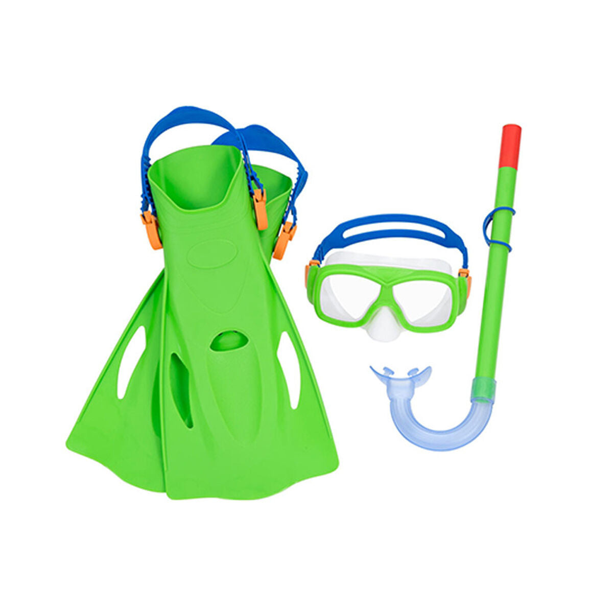 Bestway Junior Mask och Tube Set Purge Valve Blandade Färger +7 År Strand och Pool 24070 finns hos Aktivcamping