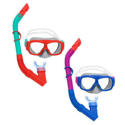 Bestway Junior Mask och Tube Set med Purge Valve i Mixade Färger +7 År Strand och Pool 24025 finns hos Aktivcamping