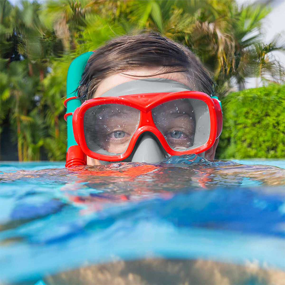 Bestway Junior Mask och Tube Set med Purge Valve i Mixade Färger +7 År Strand och Pool 24025 finns hos Aktivcamping