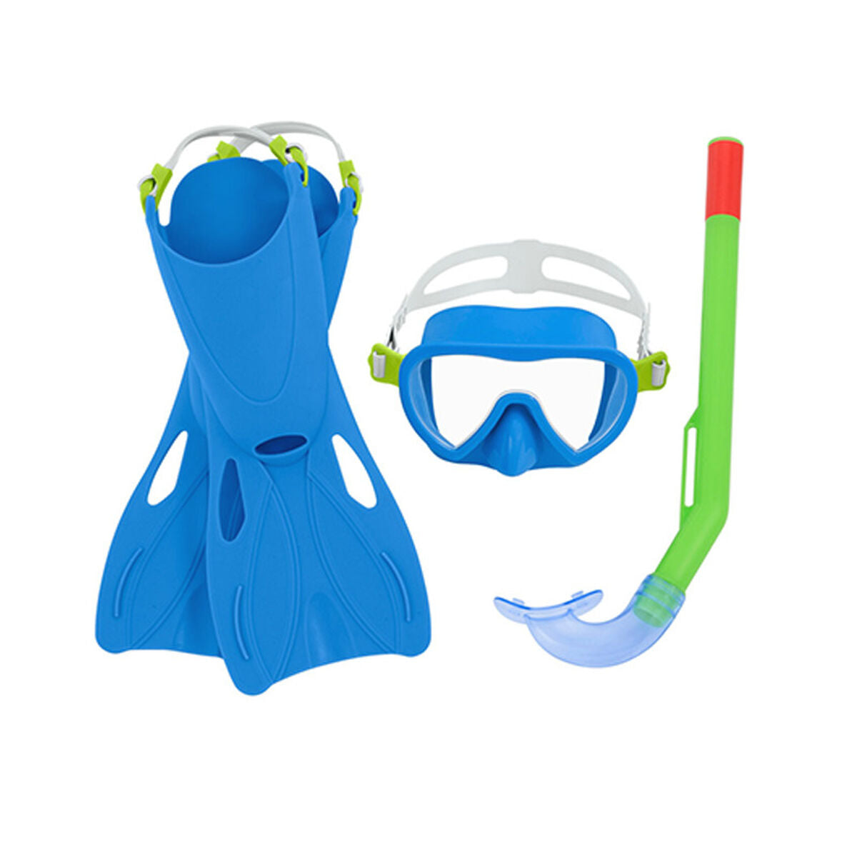 Bestway Junior Snorkel Set Anatomisk Rem Blandade Färger 37-41 +7 År Strand och Pool 25019 finns hos Aktivcamping