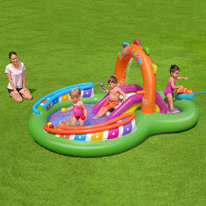 Bestway Lekbassäng Uppblåsbar Musikalisk Lekpark 295x190x137 cm +2 Års Trädgård 53117 finns hos Aktivcamping