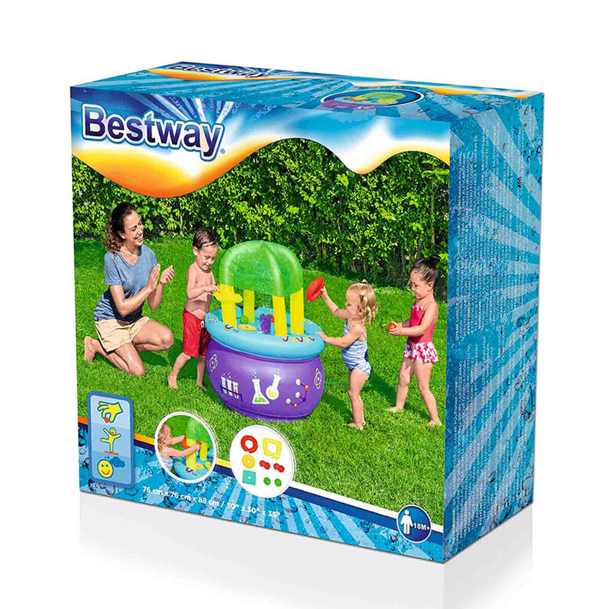 Bestway Lärtabell Spel Uppblåsbar 76x76x88 cm +18 Månader Inomhus och Trädgård 52573 - finns hos Aktivcamping