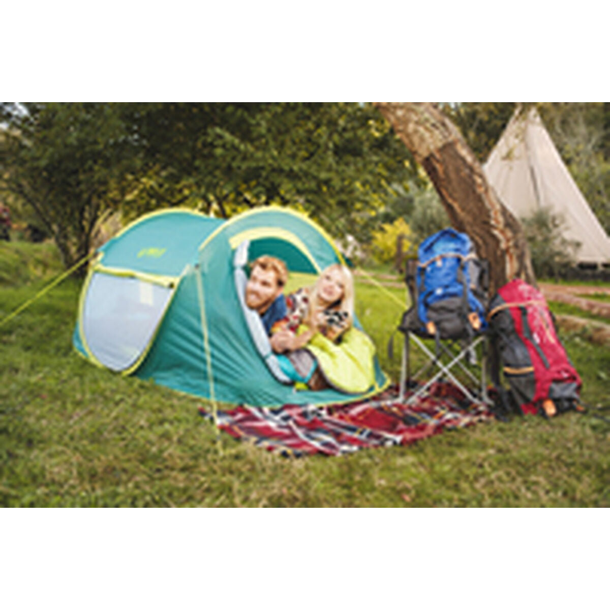 Bestway Polyester Fiberglass Tält 235x145x100 cm Camping 68086 finns hos Aktivcamping