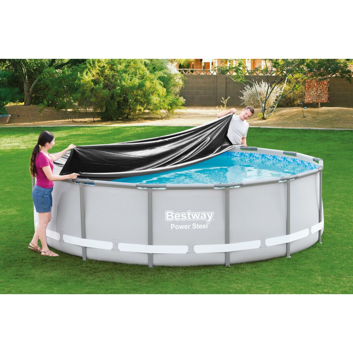 Bestway Pool Cover PVC D427 cm Trädgård 58248 - finns hos Aktivcamping