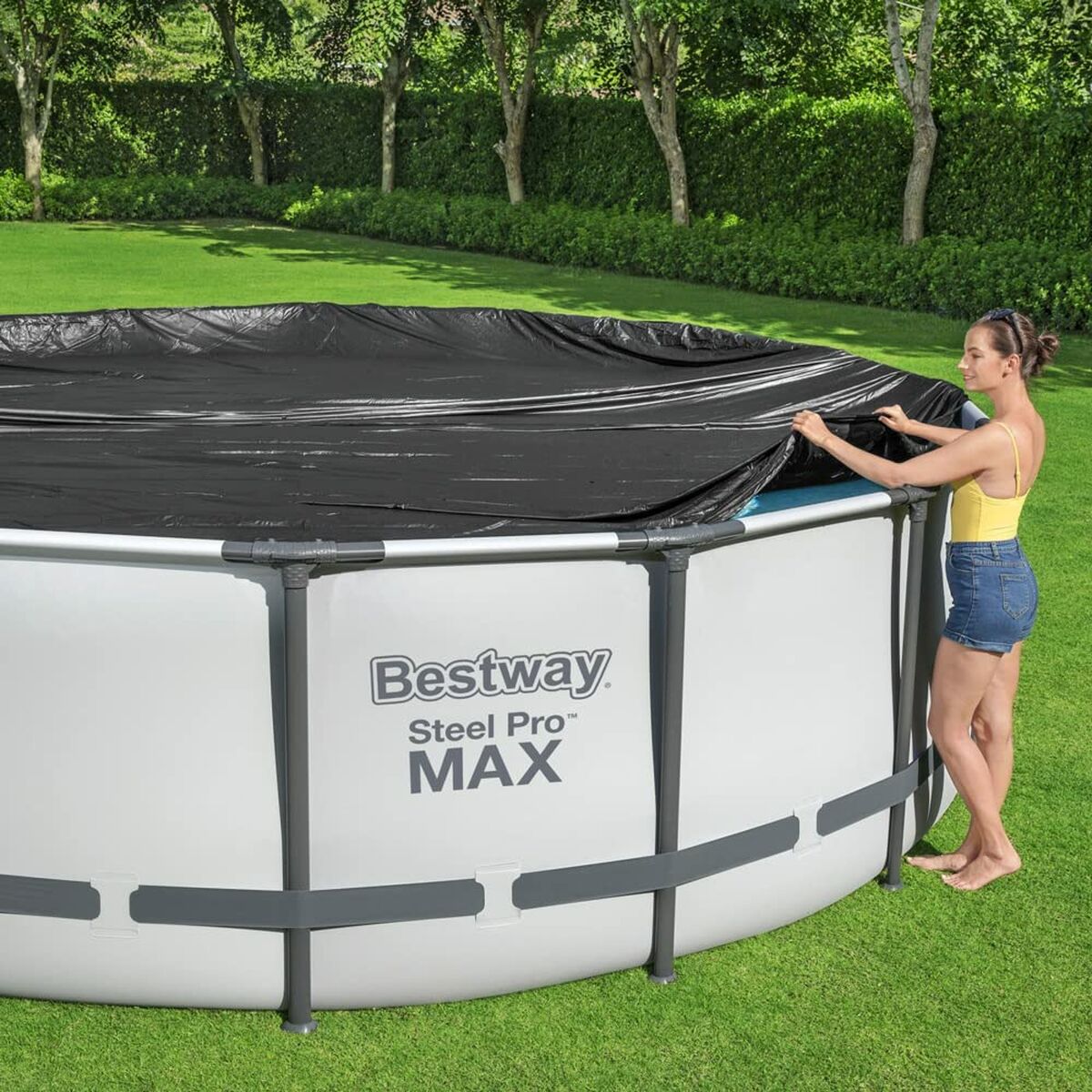Bestway Pool Cover PVC D457 cm Trädgård 58038 finns hos Aktivcamping