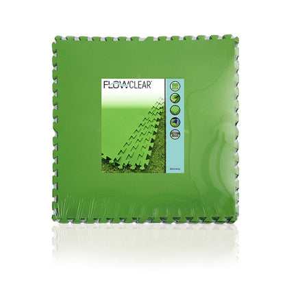 Bestway Pool Foam Golv Grön 9 bitar 78x78 cm Trädgård 58636 - finns hos Aktivcamping