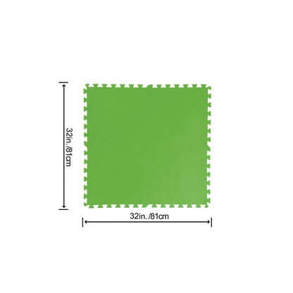 Bestway Pool Foam Golv Grön 9 bitar 78x78 cm Trädgård 58636 - finns hos Aktivcamping