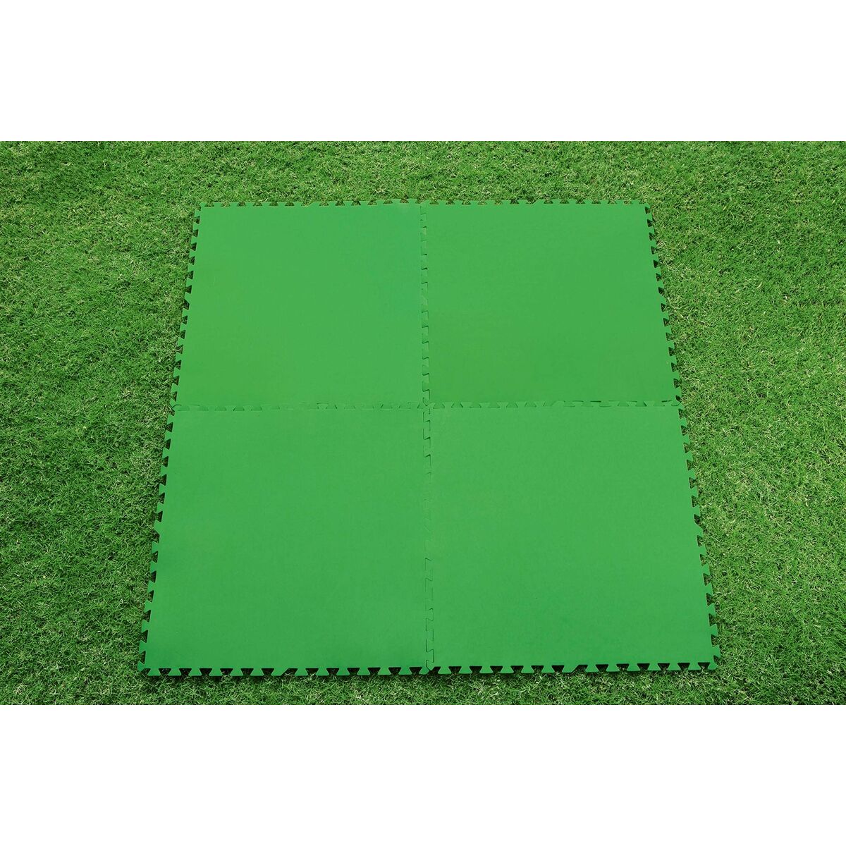 Bestway Pool Foam Golv Grön 9 bitar 78x78 cm Trädgård 58636 - finns hos Aktivcamping