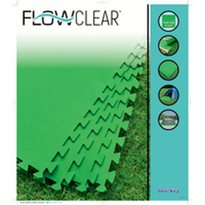 Bestway Pool Foam Golv Grön 9 bitar 78x78 cm Trädgård 58636 - finns hos Aktivcamping